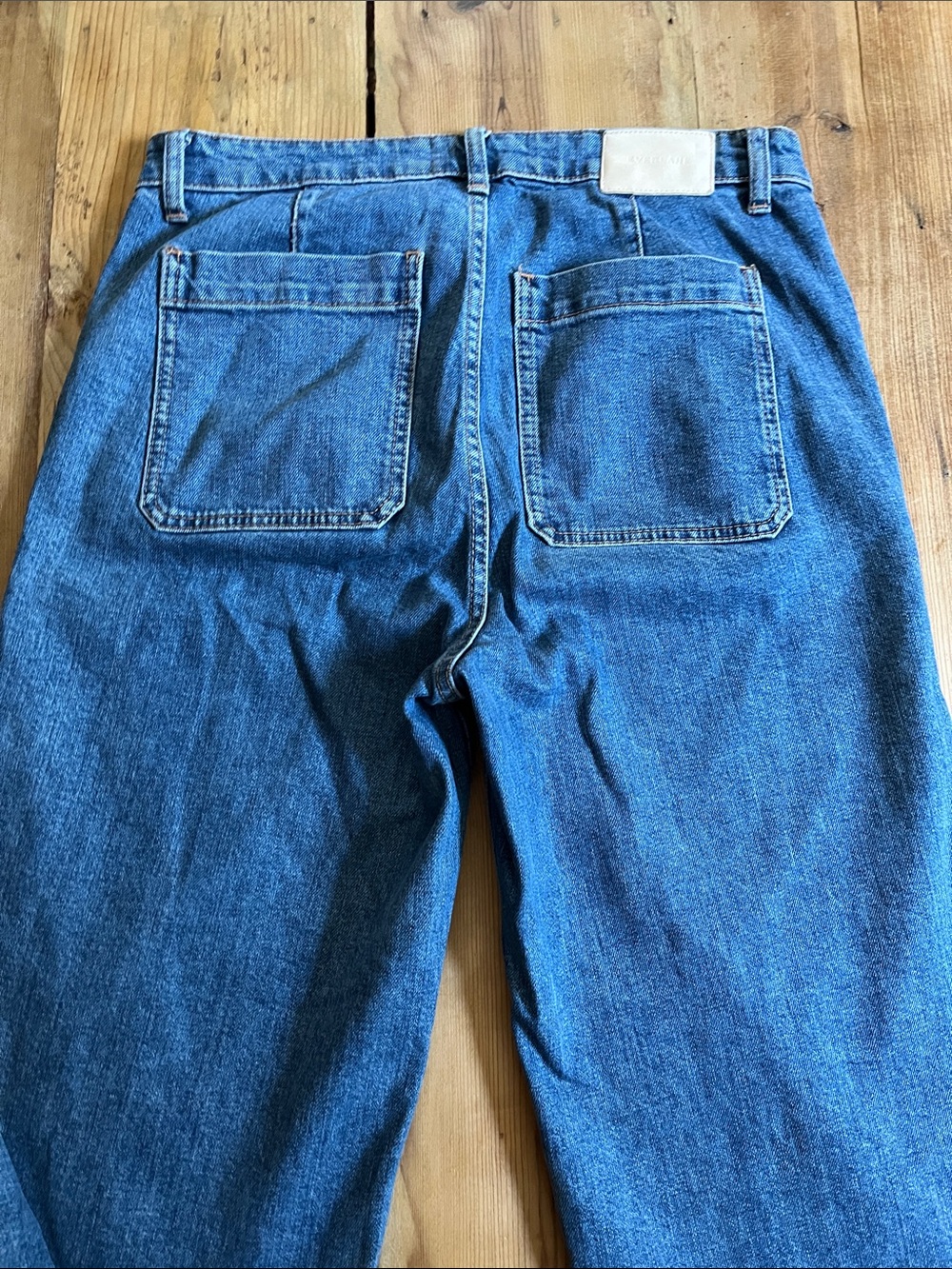 EVERLANE 31 Blue Denim The Wide Leg Jean Jeans